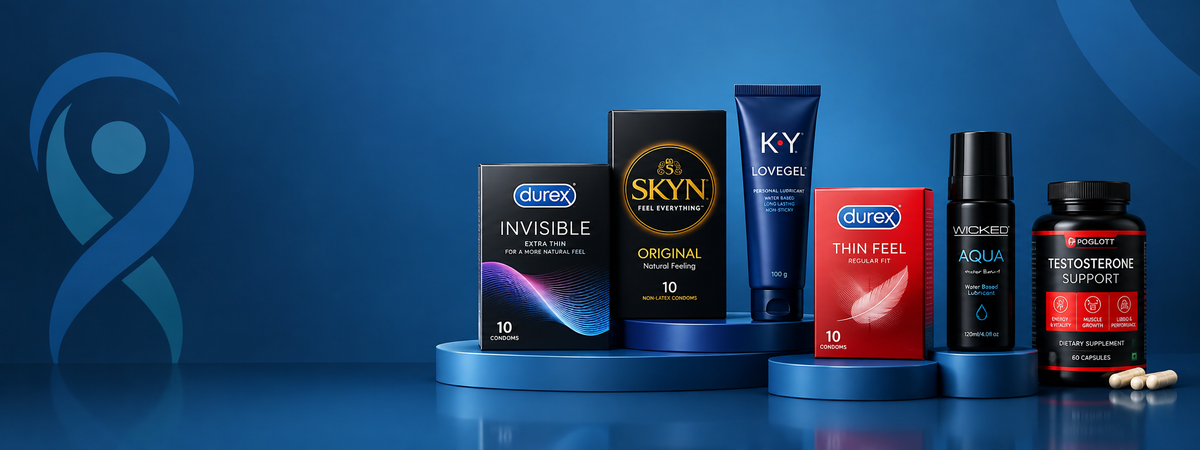 Men's intimate care products collection