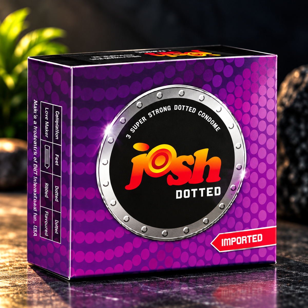 Josh dotted Imported condoms product photo