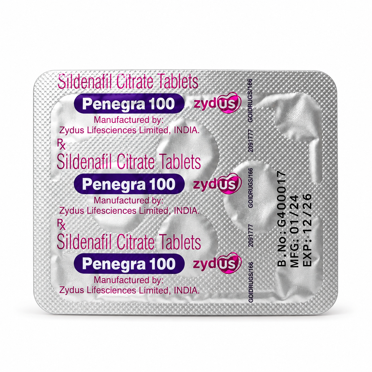 Penegra Zydus Tablet 100mg product photo, view 2