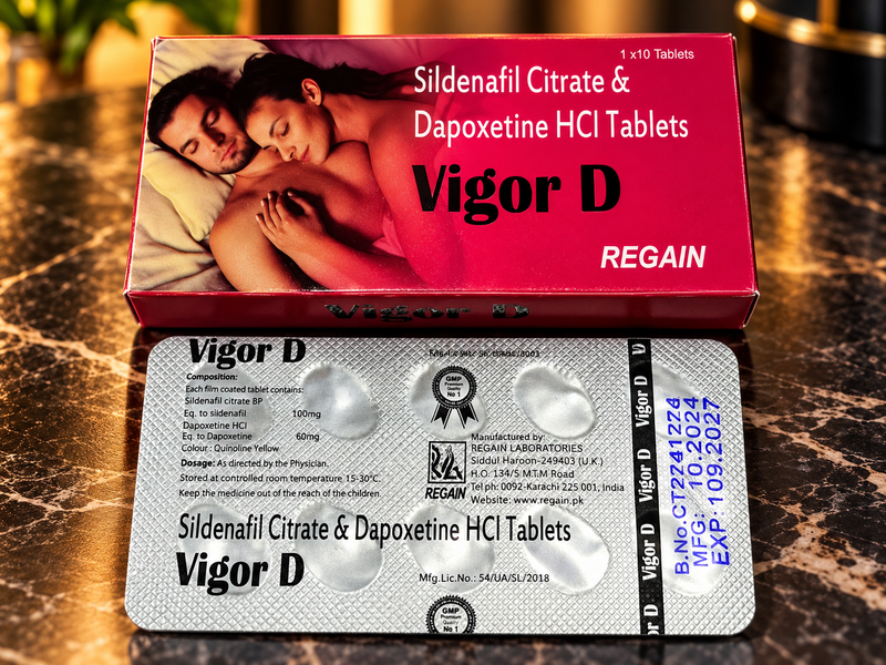 Vigor D Sildenafil + Dapoxetine Tablet